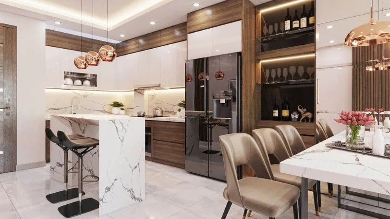 Nội thất phòng bếp hiện đại