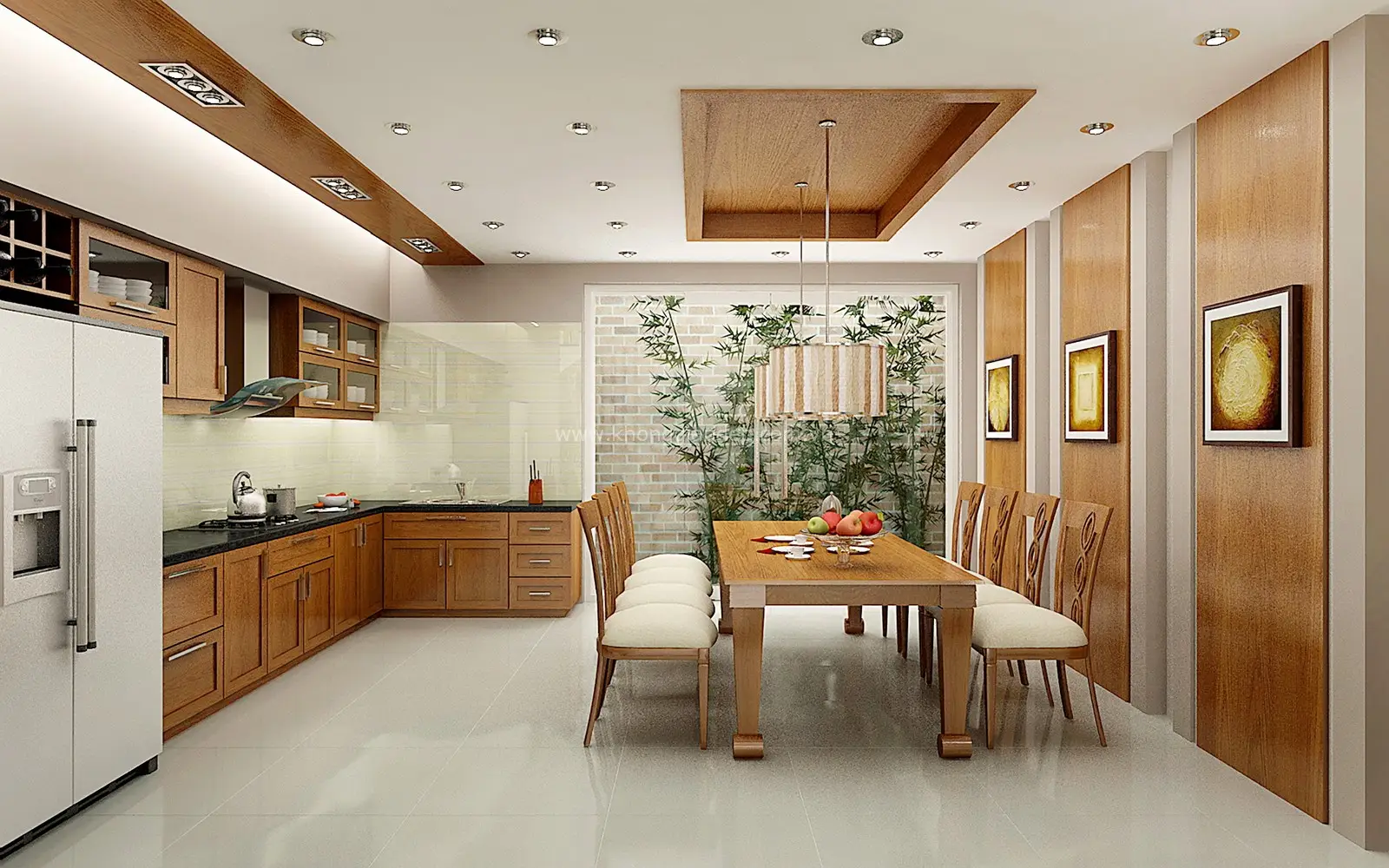 Thiết kế nội thất bếp cho nhà ống