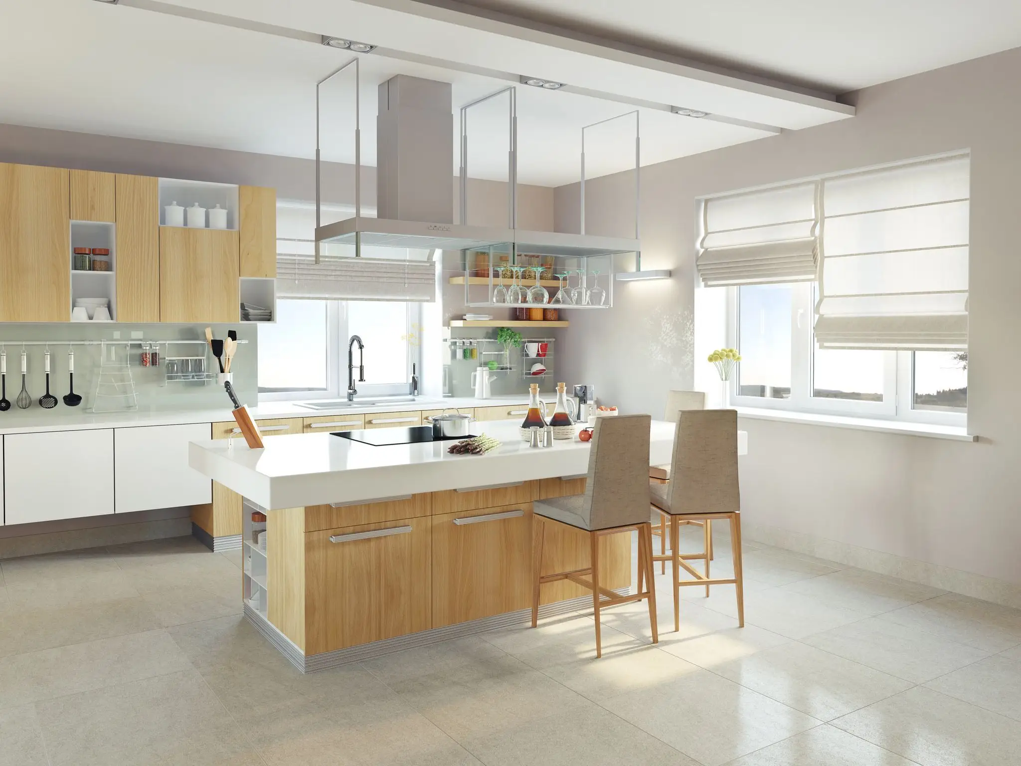 Nội thất phòng bếp cho nhà cấp 4