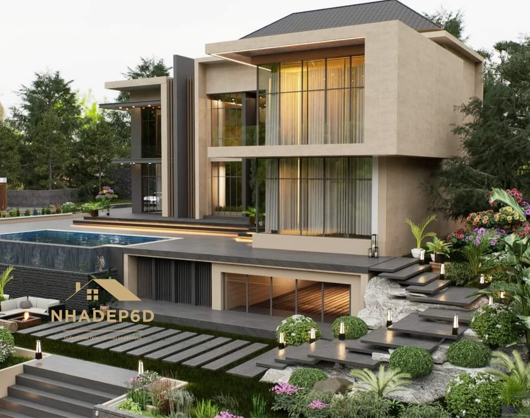 Quy mô thiết kế kiến trúc villa