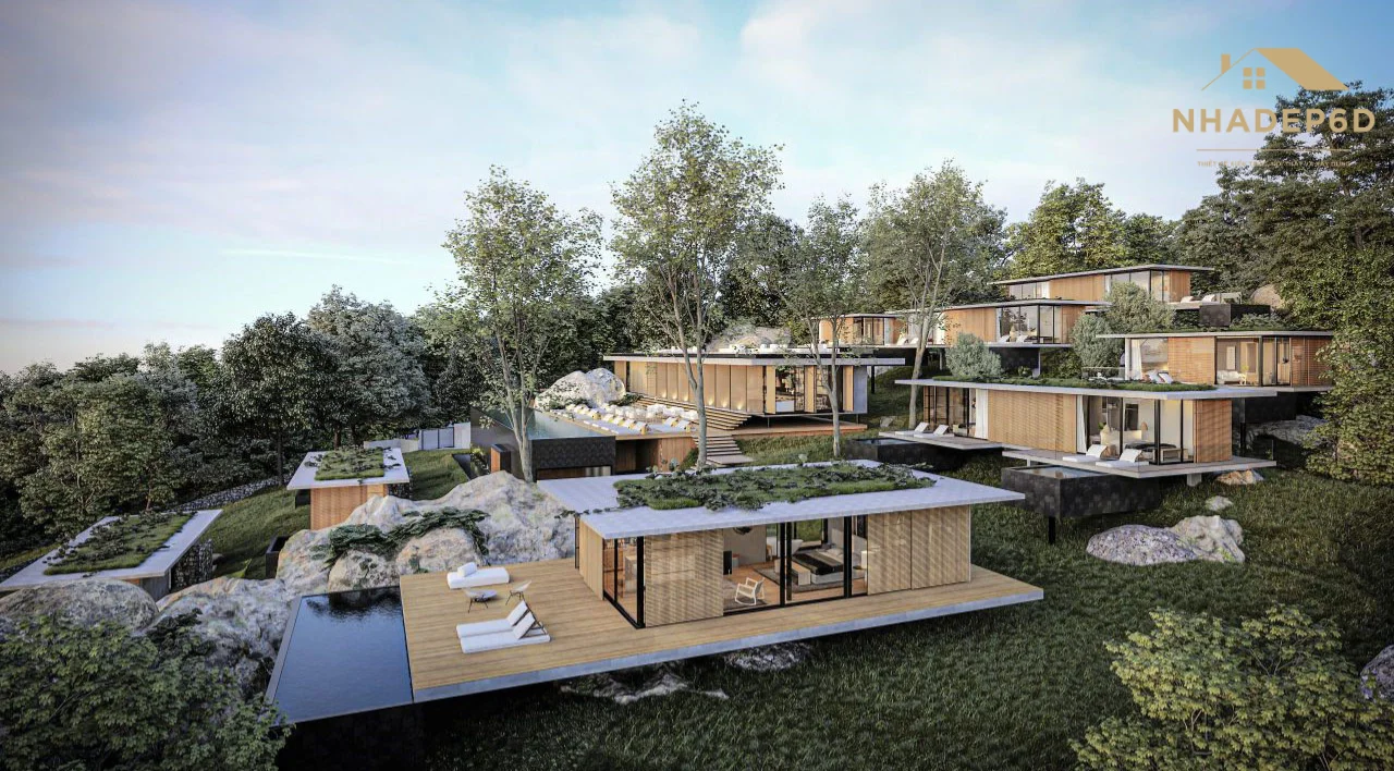 Thiết kế kiến trúc villa đồi
