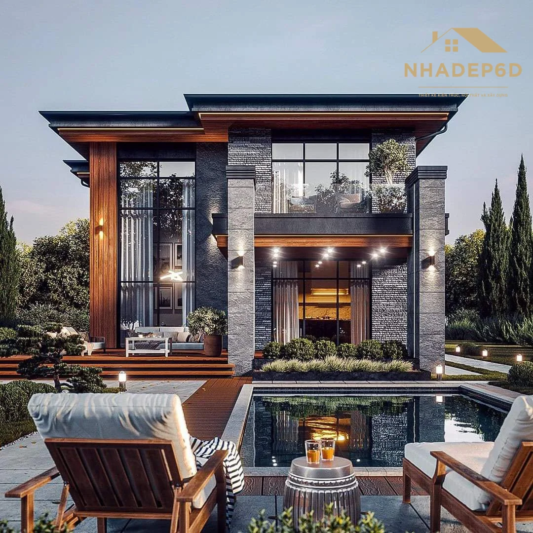 Thiết kế kiến trúc villa đơn lập