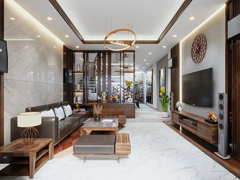Thiết kế nội thất nhà ống phong cách hiện đại