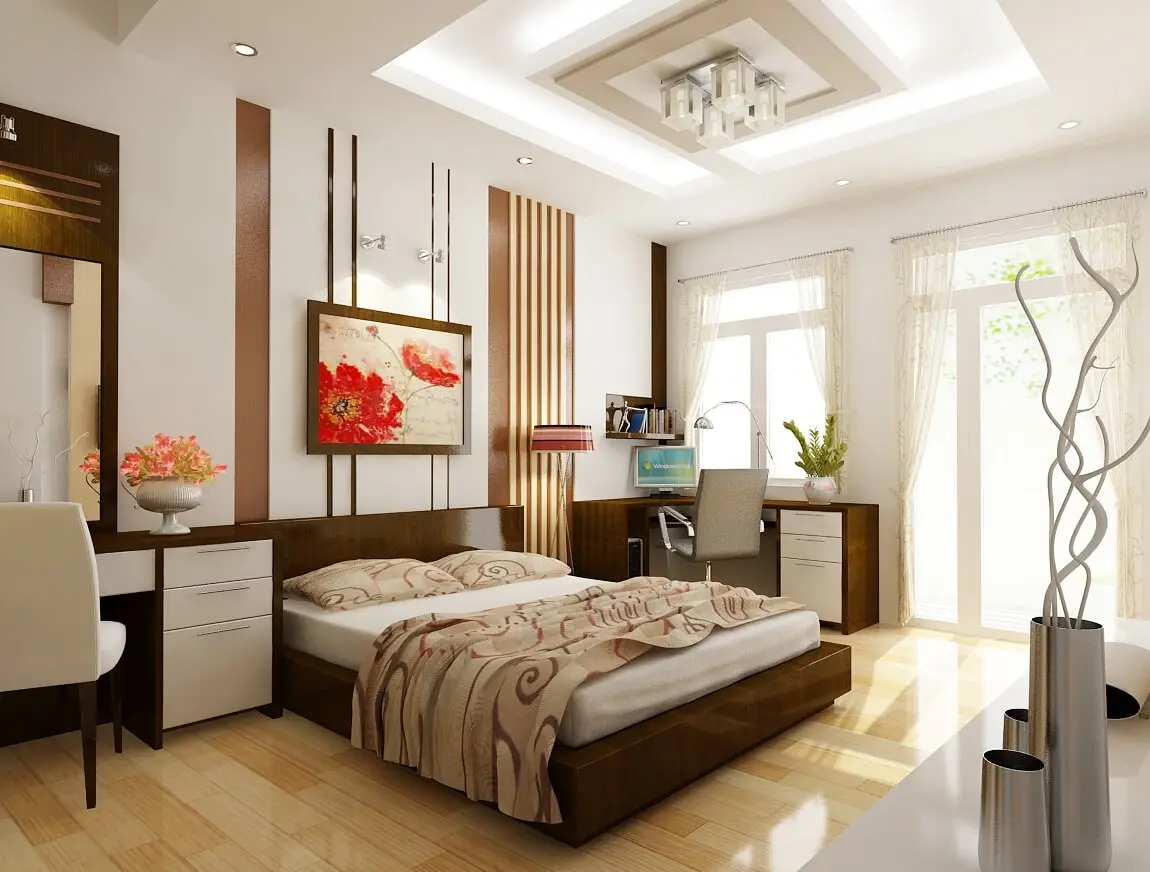 Thiết kế nội thất nhà ống phòng ngủ