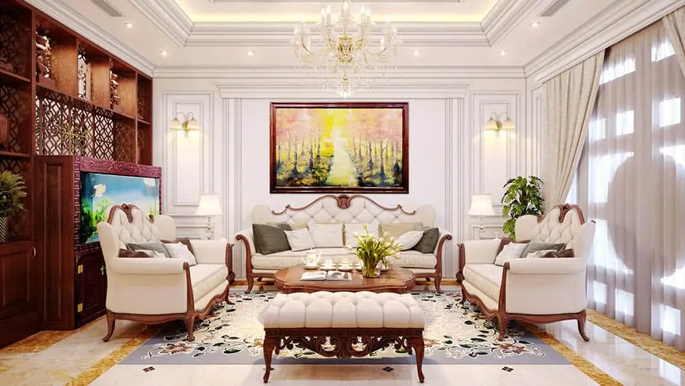 Thiết kế nội thất nhà ống tân cổ điển