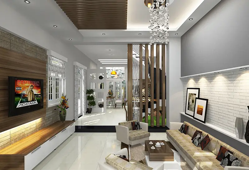 Thiết kế nội thất nhà ống tiện nghi